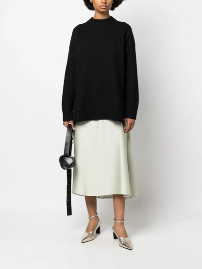 Long-Sleeve Crew-Neck Wool Jumper