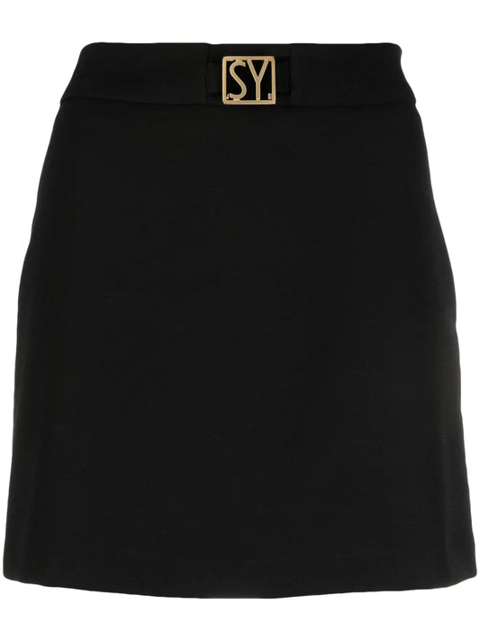 Logo-Plaque A-Line Miniskirt