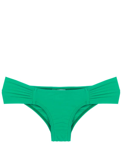 Gathered Low-Waisted Bikini Bottoms