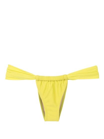 Gathered Low-Waisted Bikini Bottoms
