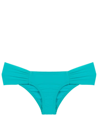 Gathered Low-Waisted Bikini Bottoms