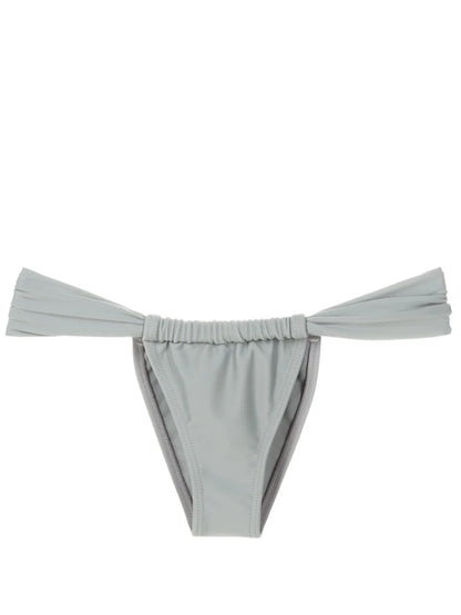 Gathered Low-Waisted Bikini Bottoms
