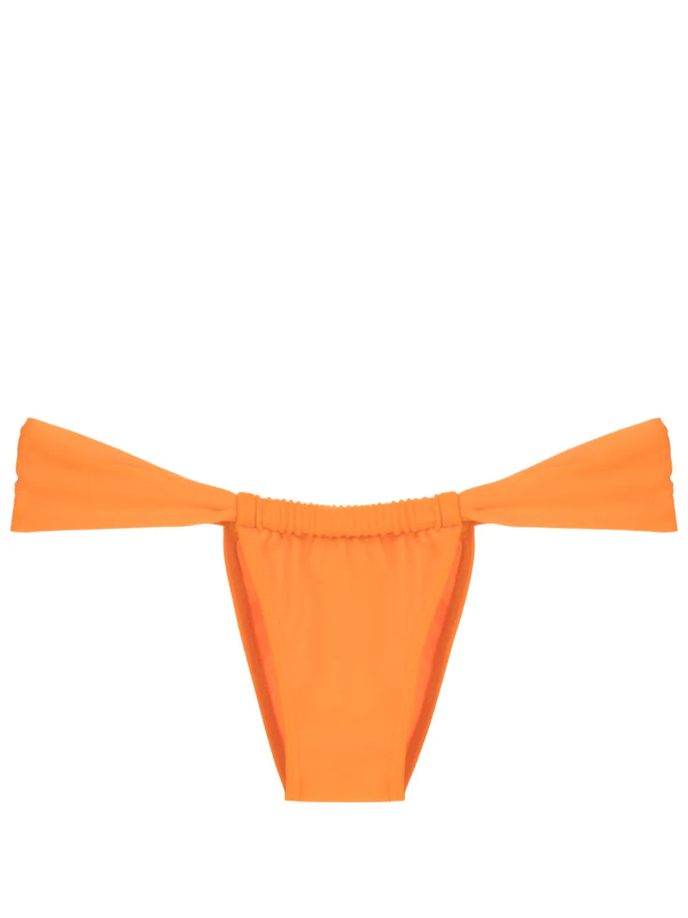 Gathered Low-Rise Bikini Bottoms