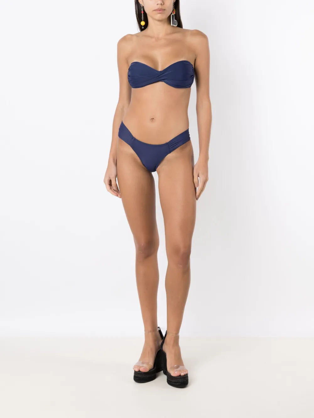 Gathered Low-Waisted Bikini Bottoms