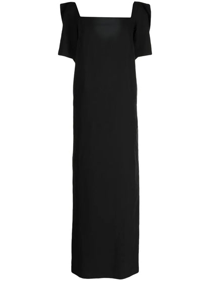 Bow-Detailing Square-Neck Dress