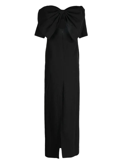 Bow-Detailing Square-Neck Dress