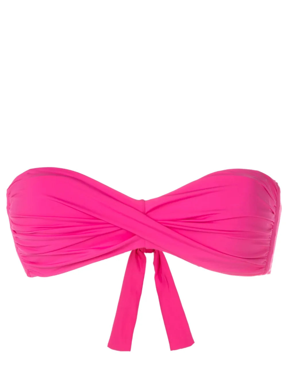 Twist-Detail Strapless Bikini Top