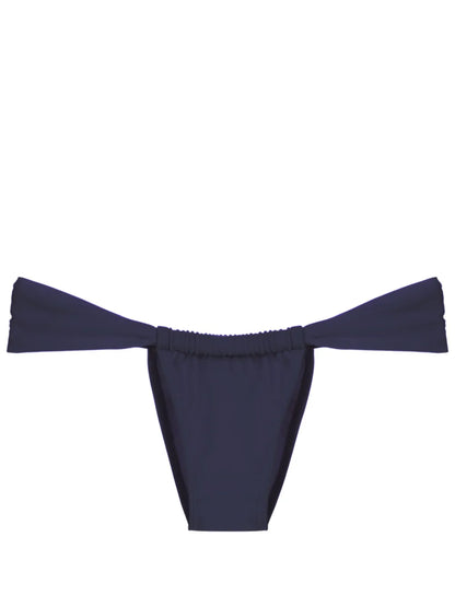 Gathered Low-Waisted Bikini Bottoms