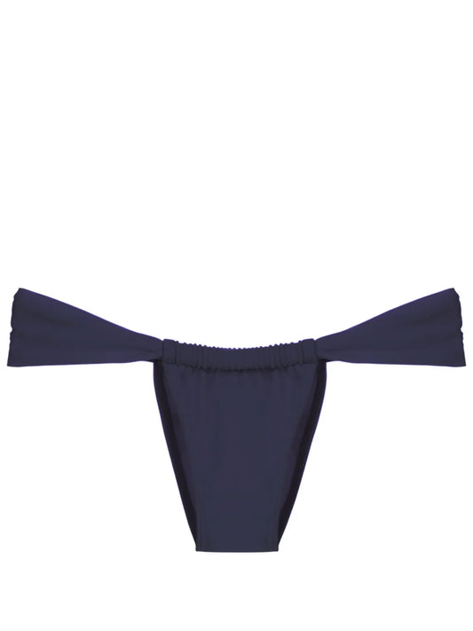 Gathered Low-Waisted Bikini Bottoms