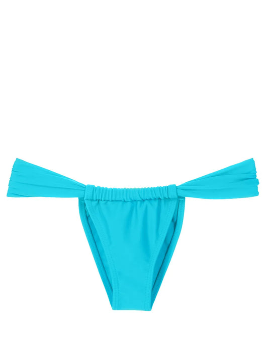 Gathered Low-Waisted Bikini Bottoms