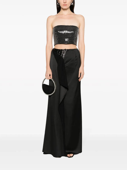 Sequined Cropped Top