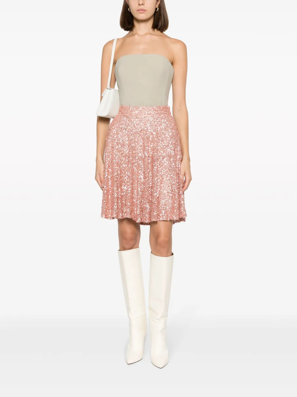 Sequined High-Waist Miniskirt