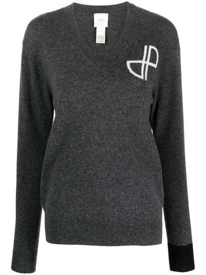 Logo-Intarsia Merino-Wool Jumper