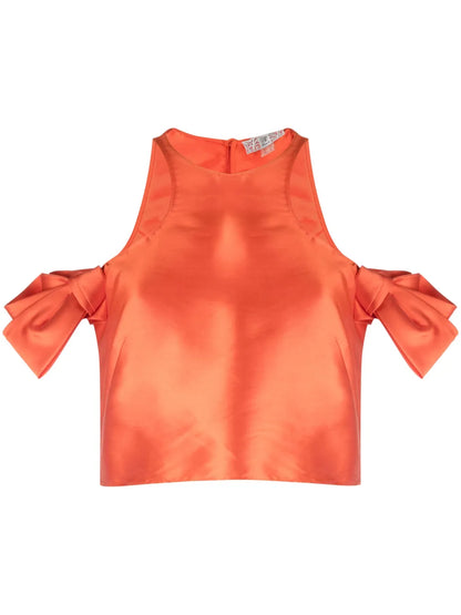 Cold-Shoulder Cropped Top