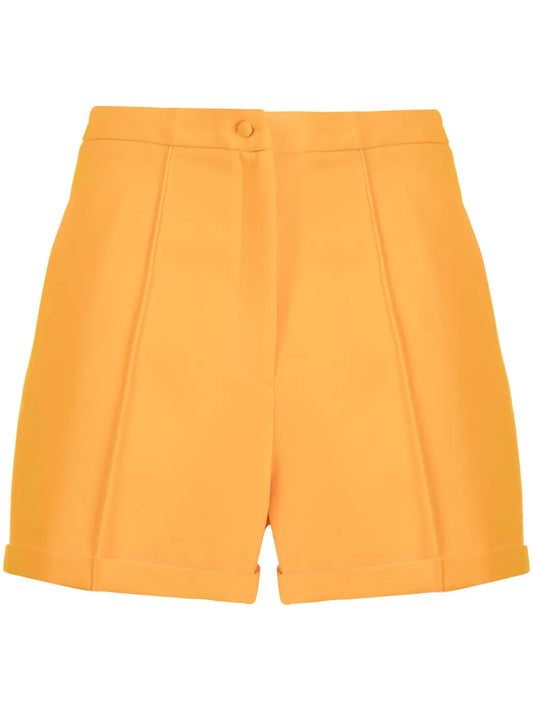 Mid-Rise Tailored Shorts