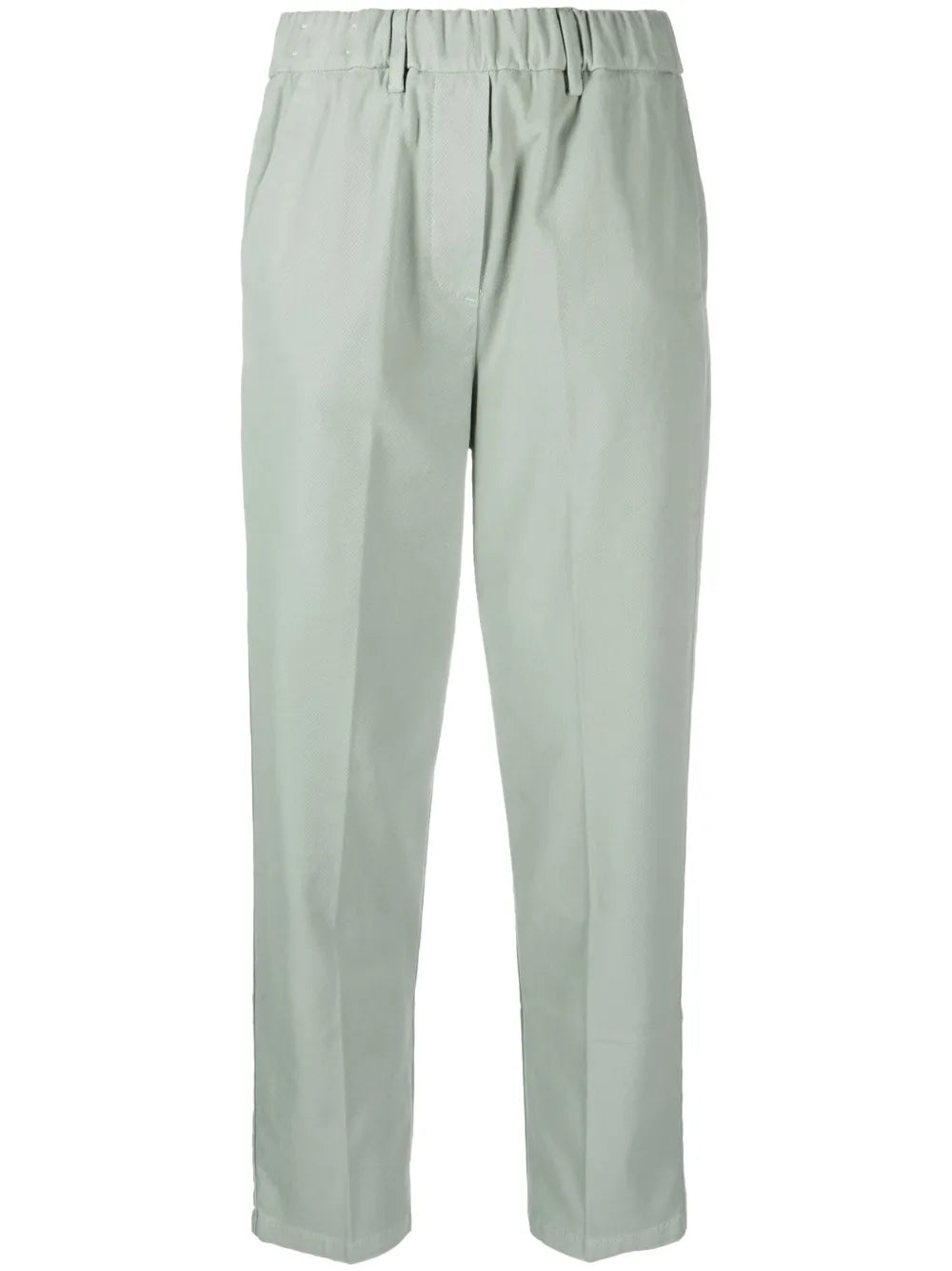 Straight-Leg Cotton Trousers