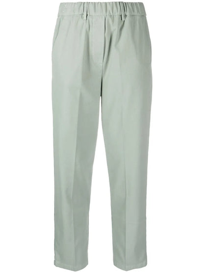 Straight-Leg Cotton Trousers