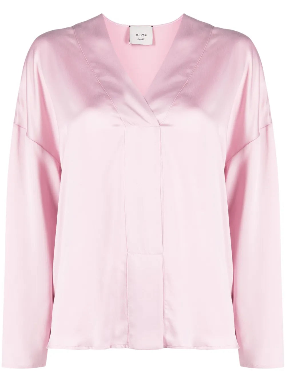 V-Neck Silk Shirt