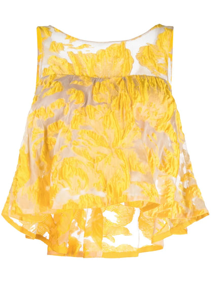 Semi-Sheer Sleeveless Top