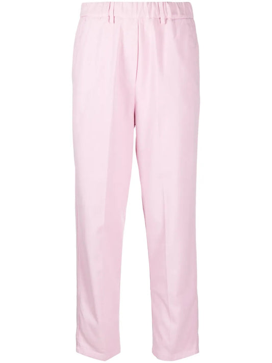 Straight-Leg Cotton Trousers