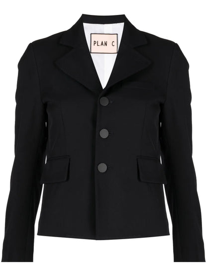 Single-Breasted Wool Blazer