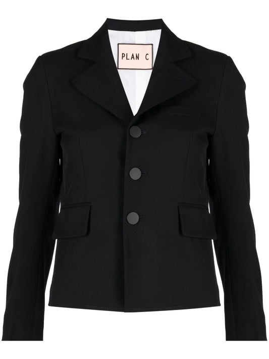 Single-Breasted Wool Blazer