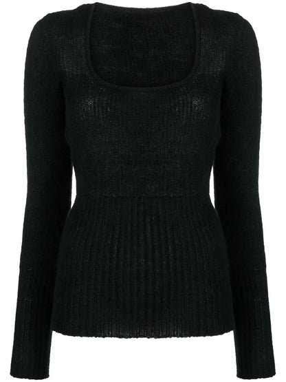 Dao Square-Neck Jumper