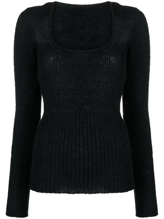 Dao Square-Neck Jumper