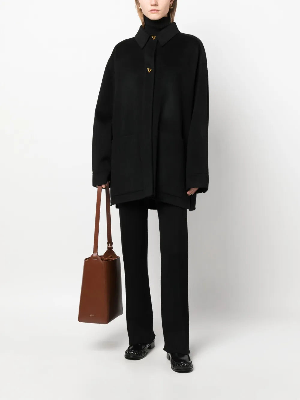 Straight-Leg Rib-Knit Trousers