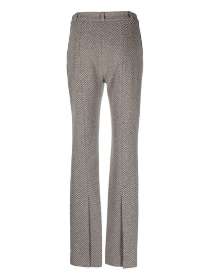 Pressed-Crease Straight-Leg Trousers