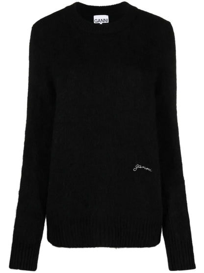 Crew-Neck Alpaca Wool-Blend Jumper