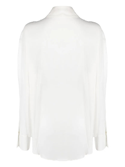 Tebulos Knitted-Panel Shirt