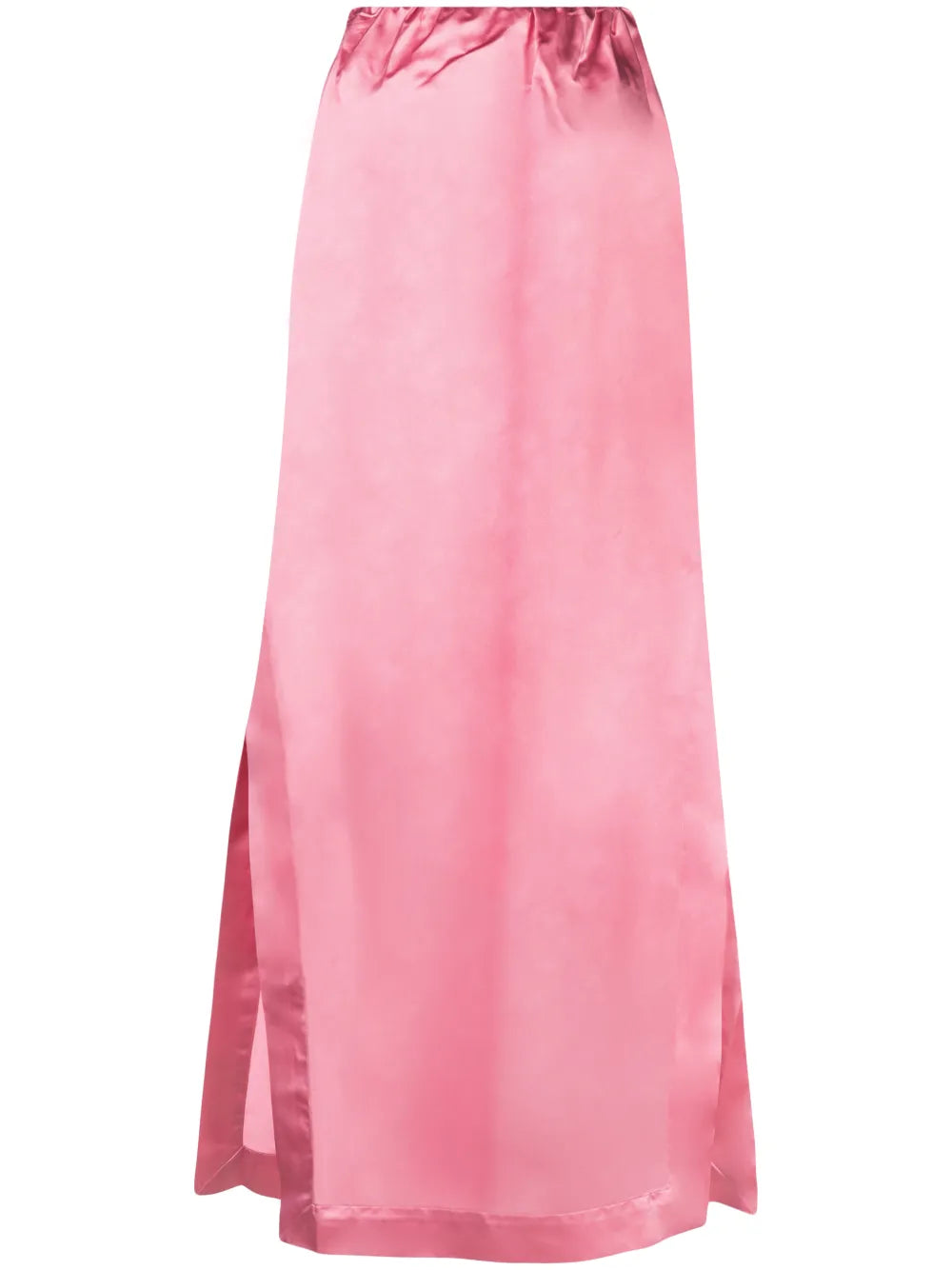 Crinkled Silk Maxi Skirt