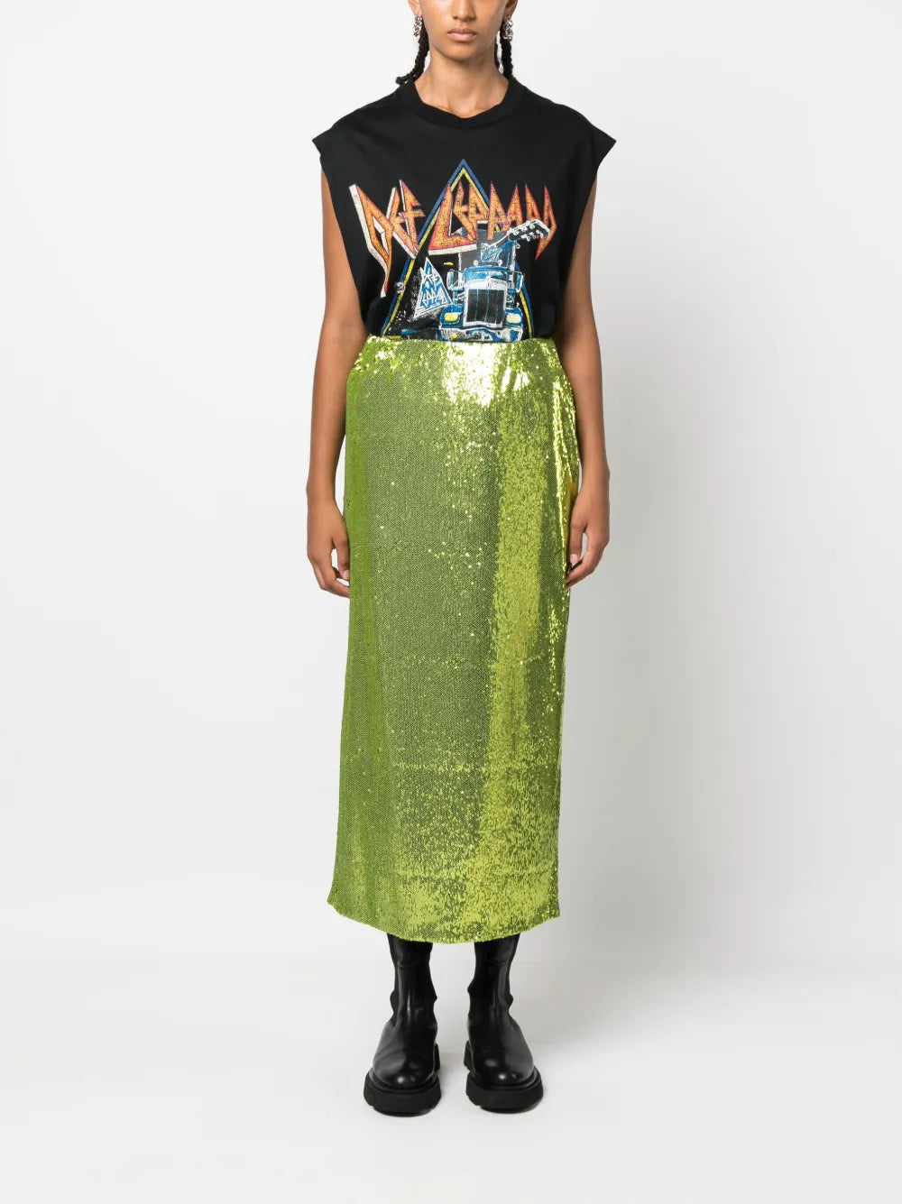 Sequinned Midi Skirt