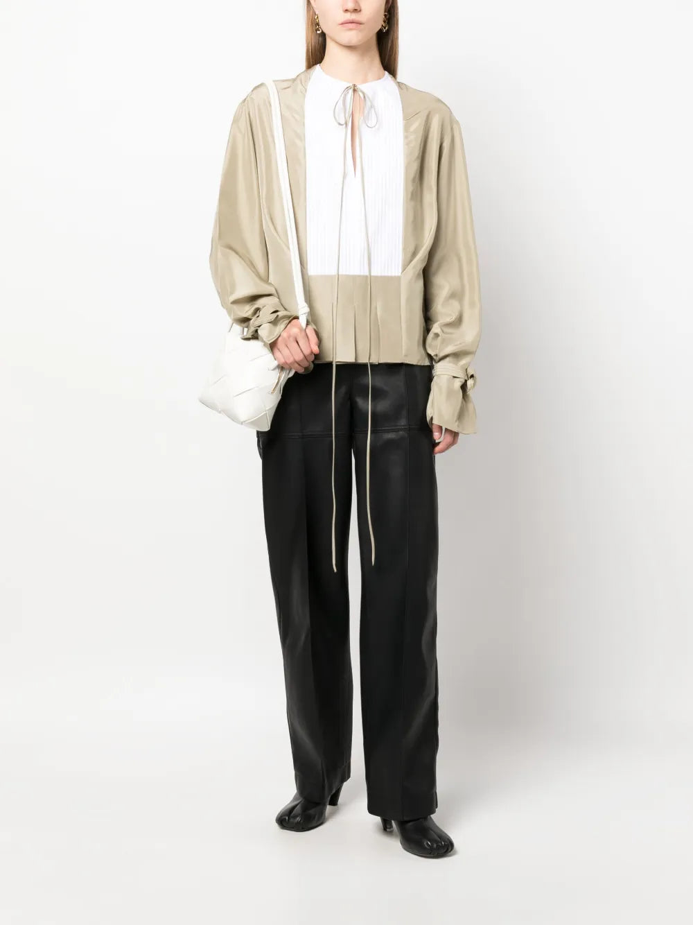 Silk Long-Sleeve Blouse