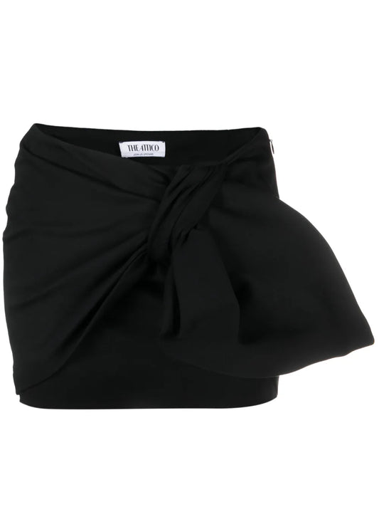 Daiki Tie-Knit Mini Skirt