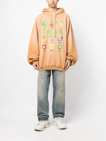 Vegan Logo Drawstring Hood
