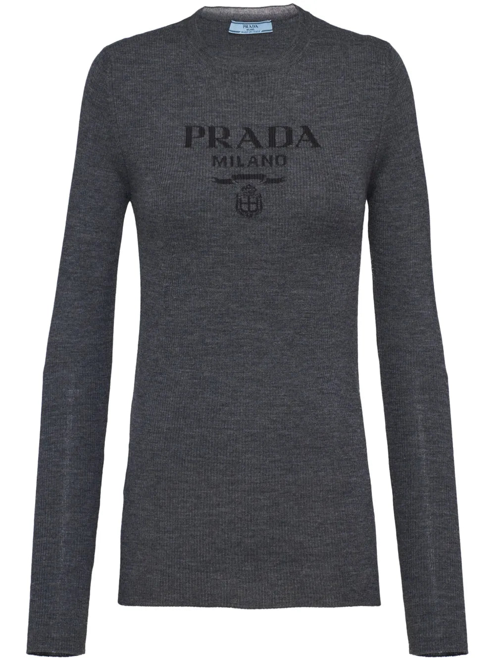 Logo-Intarsia Wool Jumper