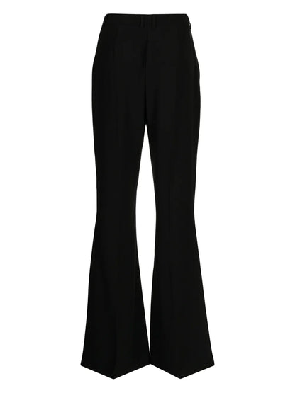 High-Waisted Flared Trousers