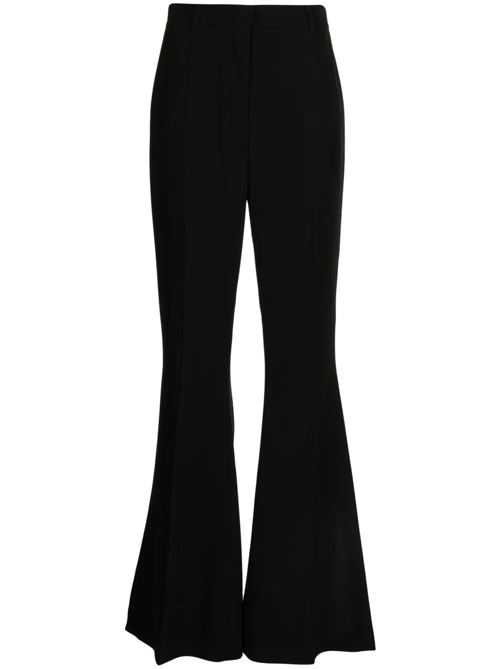 High-Waisted Flared Trousers