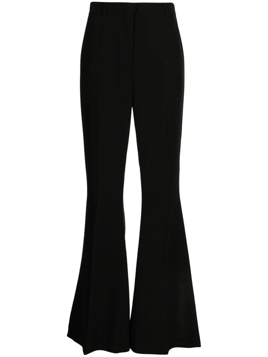 High-Waisted Flared Trousers
