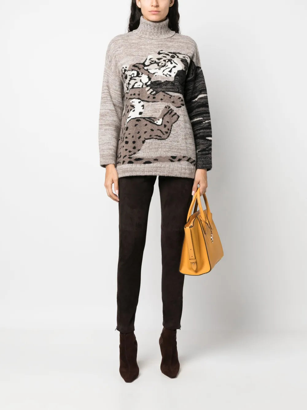 Slim-Fit Suede Trousers
