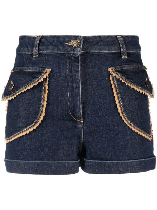 Passementer Denim Shorts