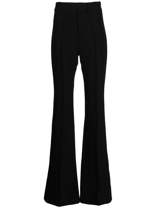 High-Waisted Flared Trousers