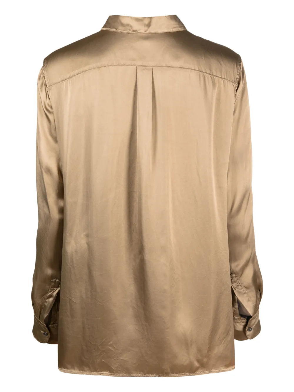 Long-Sleeve Satin-Finish Shirt