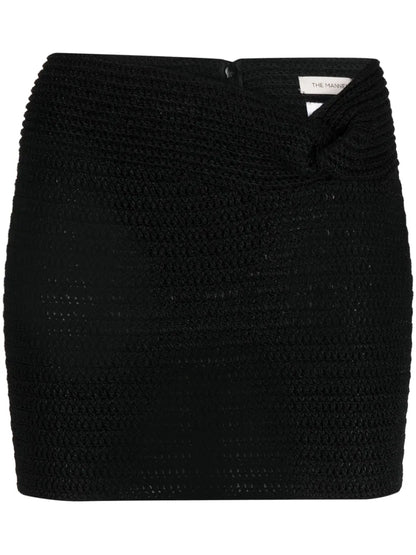 Kaukaz Knot-Detail Knitted Miniskirt
