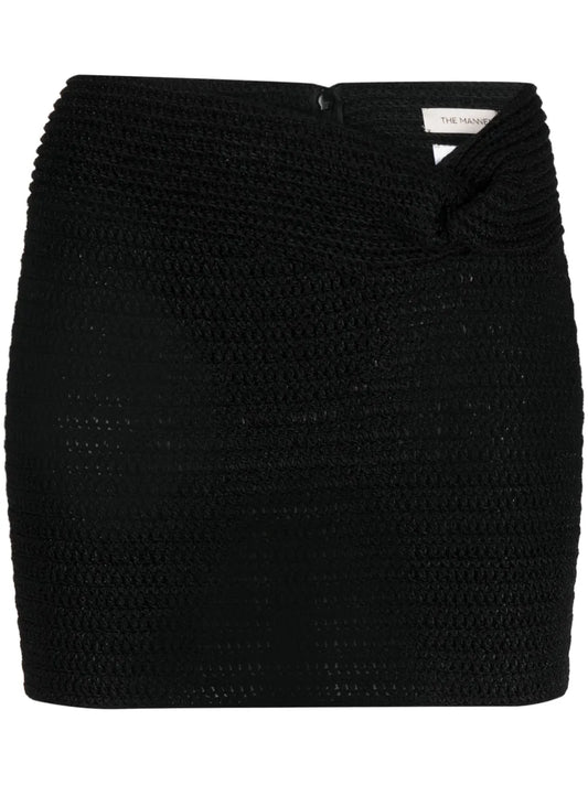 Kaukaz Knot-Detail Knitted Miniskirt