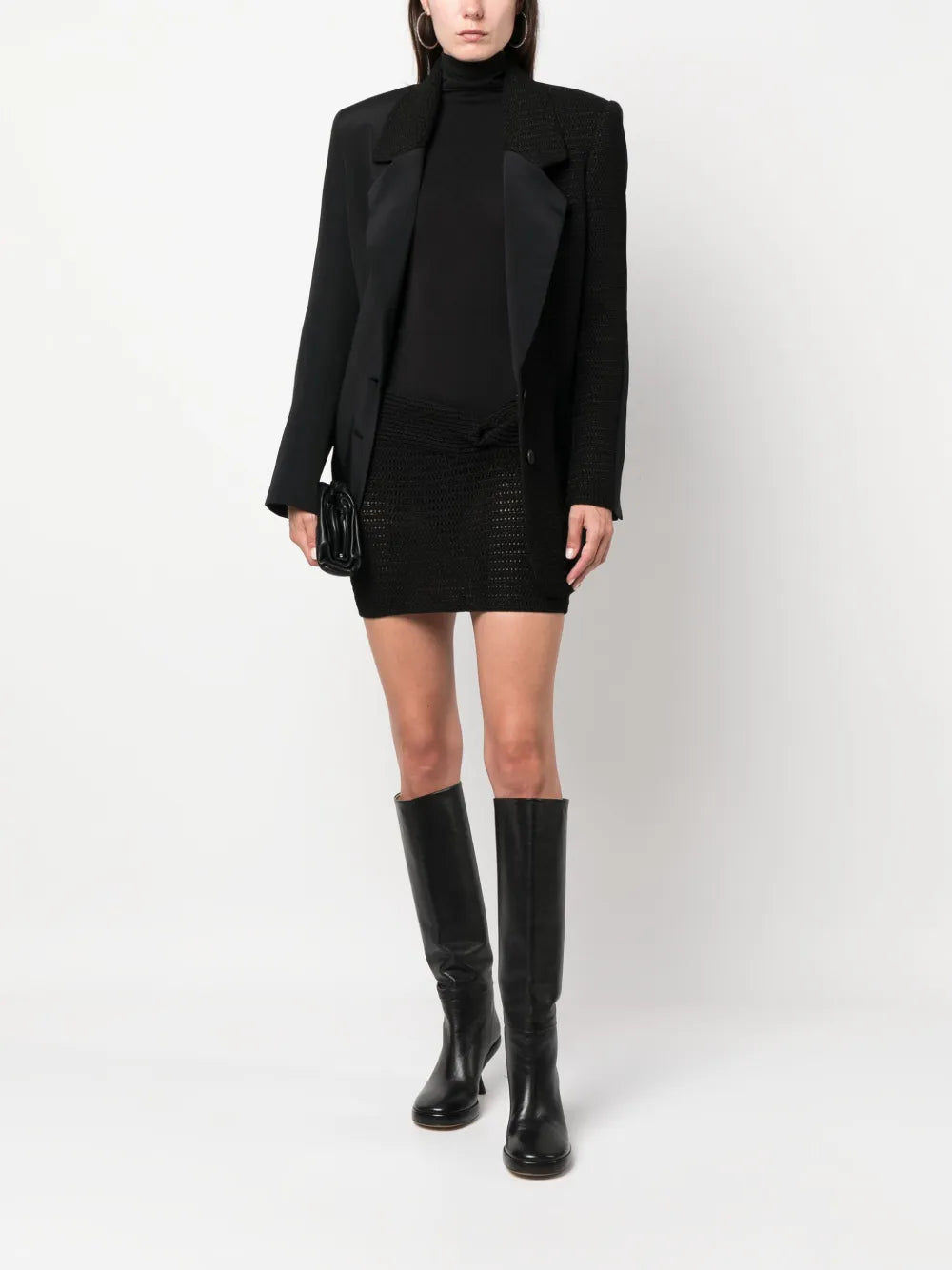 Kaukaz Knot-Detail Knitted Miniskirt