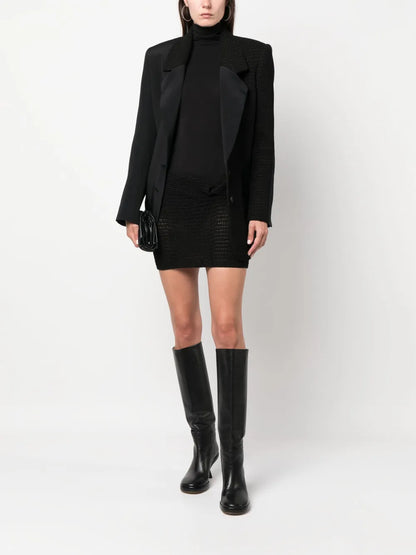 Kaukaz Knot-Detail Knitted Miniskirt