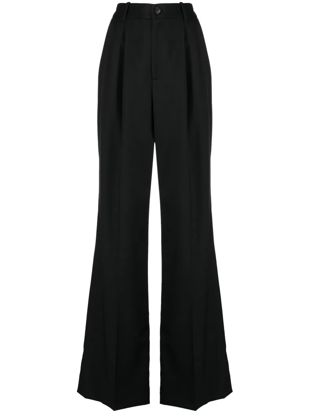 Flavie Box-Pleat Tailored Trousers